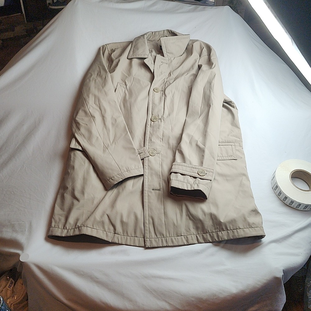 M. Julian Button-Front Jacket Khaki Multi-Pocket Men's Size XXL